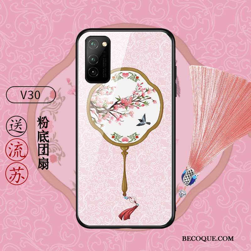 Kuori Honor View30 Laukut Murtumaton Kiinalainen Tyyli, Kotelo Honor View30 Suojaus Kukka Ultra