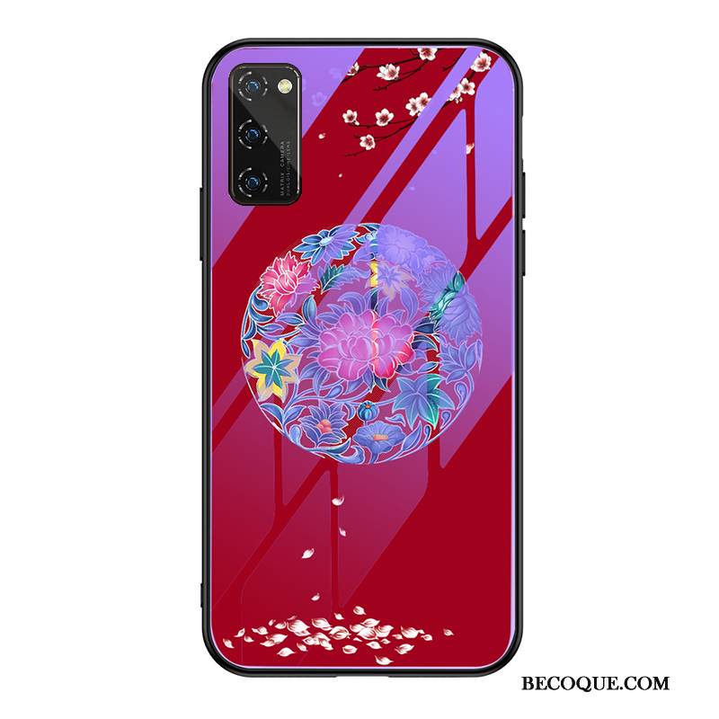 Kuori Honor View30 Laukut Net Red Karkaisu, Kotelo Honor View30 Tuki Murtumaton Violetti