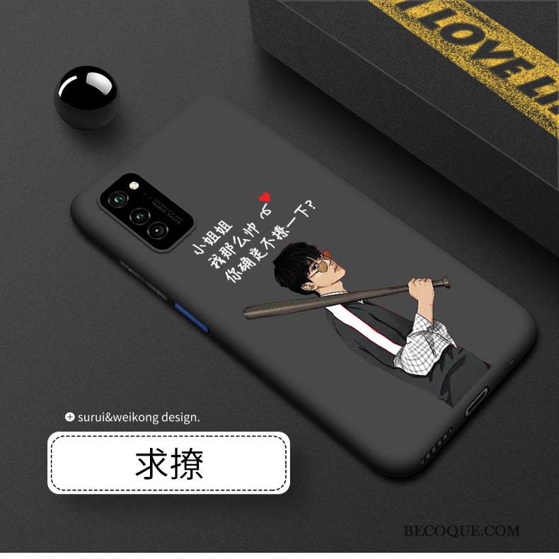 Kuori Honor View30 Laukut Pesty Suede Musta, Kotelo Honor View30 Silikoni Ylellisyys Puhelimen Kuoret