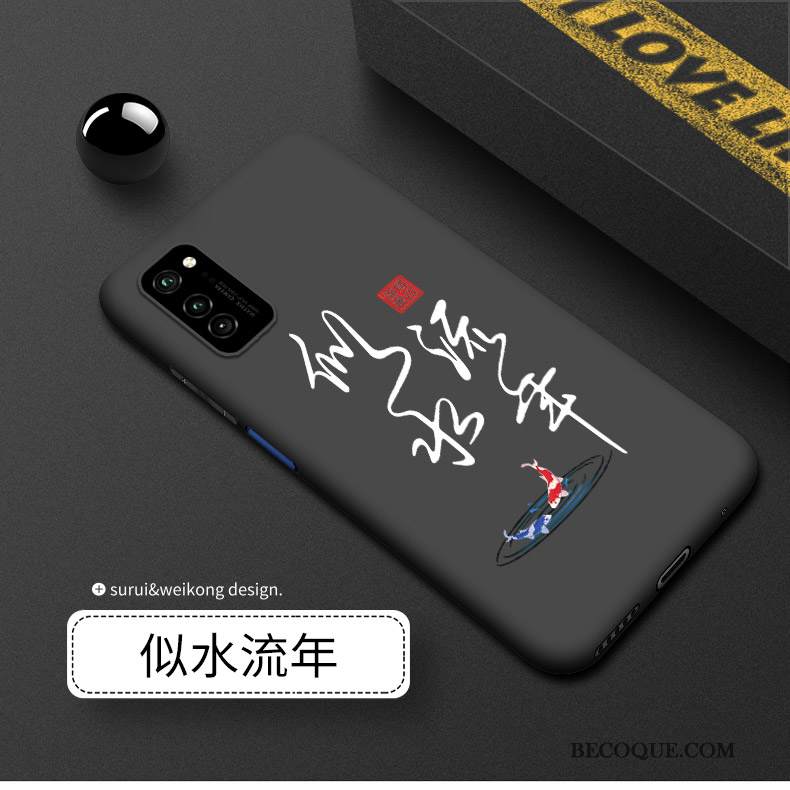 Kuori Honor View30 Laukut Pesty Suede Musta, Kotelo Honor View30 Silikoni Ylellisyys Puhelimen Kuoret