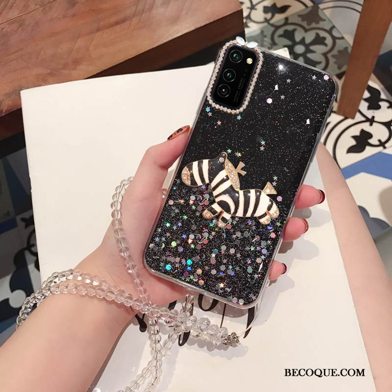 Kuori Honor View30 Laukut Ripustettava Kaula Puhelimen Kuoret, Kotelo Honor View30 Pehmeä Neste Karkaisu Kalvo