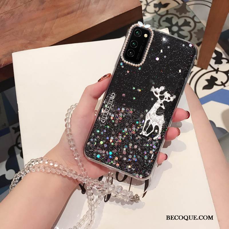 Kuori Honor View30 Laukut Ripustettava Kaula Puhelimen Kuoret, Kotelo Honor View30 Pehmeä Neste Karkaisu Kalvo