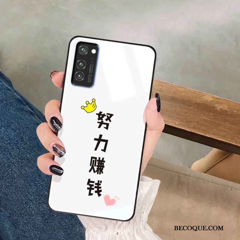 Kuori Honor View30 Pehmeä Neste Puhelimen Kuoret Valkoinen, Kotelo Honor View30 Silikoni Yksinkertainen Rakastunut