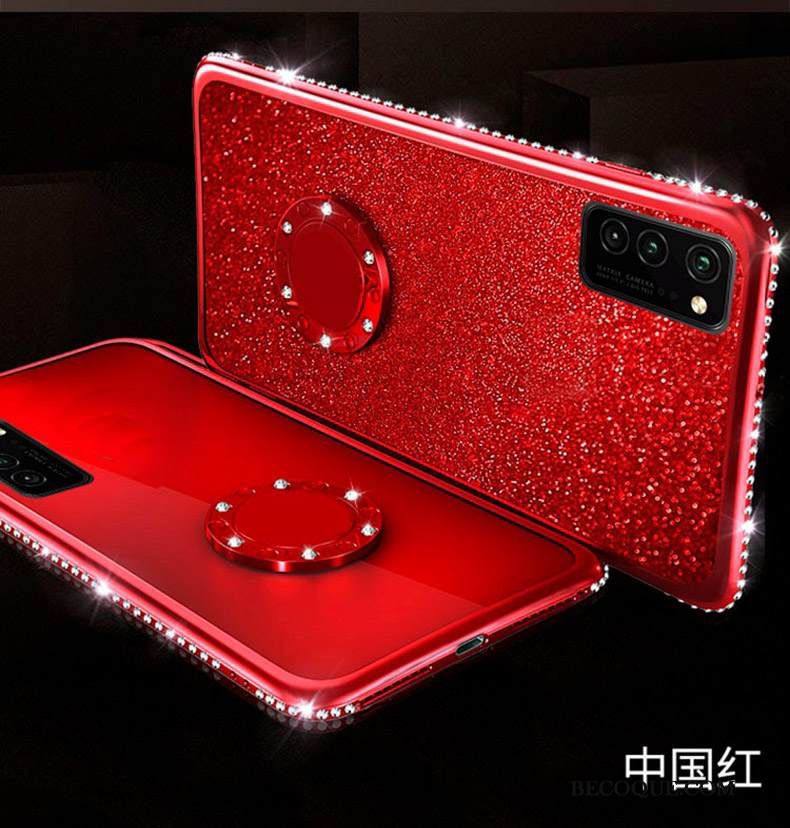 Kuori Honor View30 Pro Laukut Net Red Tide-brändi, Kotelo Honor View30 Pro Pehmeä Neste Ultra Punainen