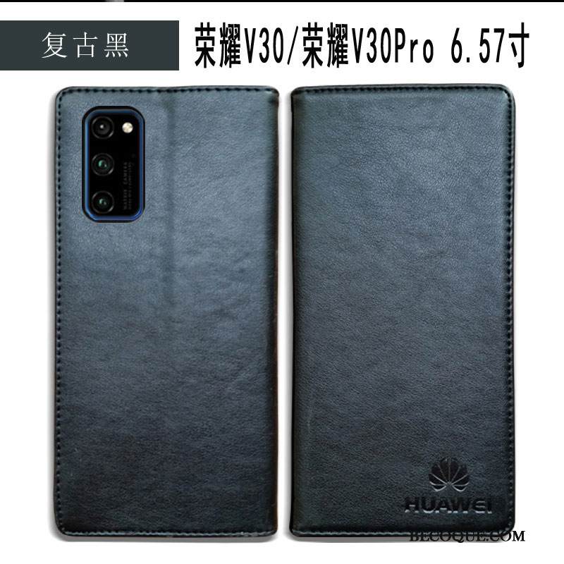 Kuori Honor View30 Pro Laukut Punainen Yksinkertainen, Kotelo Honor View30 Pro Kuoret Lehmä Puhelimen Kuoret