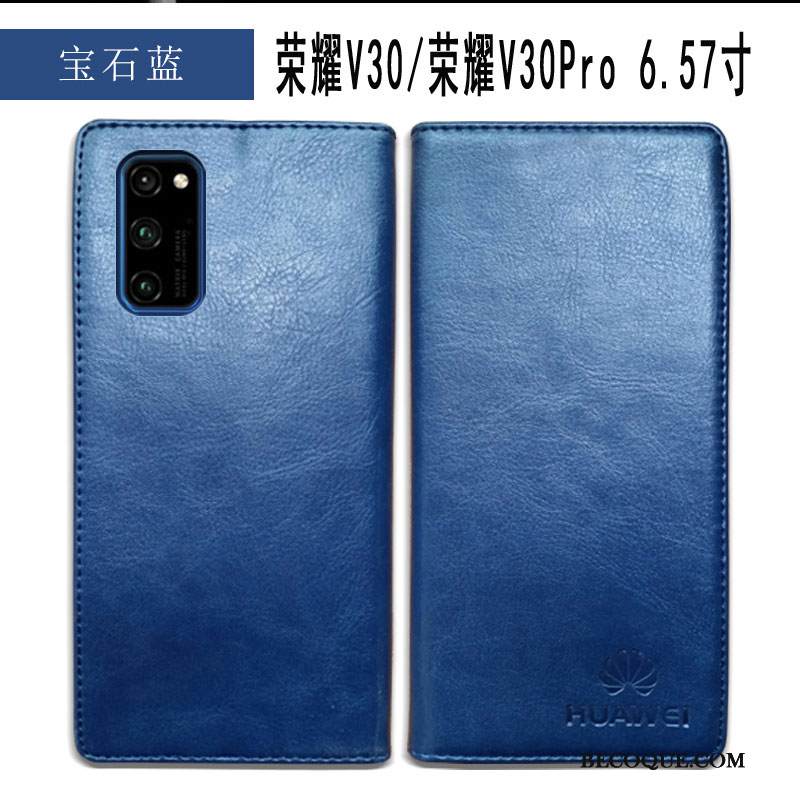 Kuori Honor View30 Pro Laukut Punainen Yksinkertainen, Kotelo Honor View30 Pro Kuoret Lehmä Puhelimen Kuoret