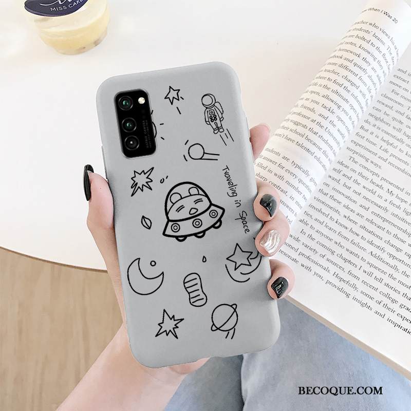 Kuori Honor View30 Pro Luova Murtumaton Persoonallisuus, Kotelo Honor View30 Pro Silikoni Harmaa Rakastunut