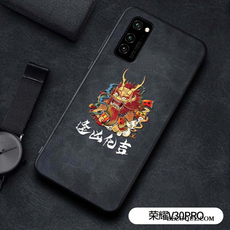 Kuori Honor View30 Pro Silikoni Murtumaton Puhelimen Kuoret, Kotelo Honor View30 Pro Kohokuviointi Kukkakuvio Net Red