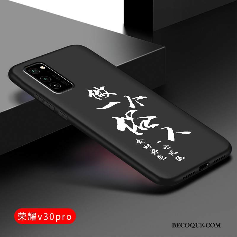Kuori Honor View30 Pro Silikoni Persoonallisuus Uusi, Kotelo Honor View30 Pro Luova Trendi Musta