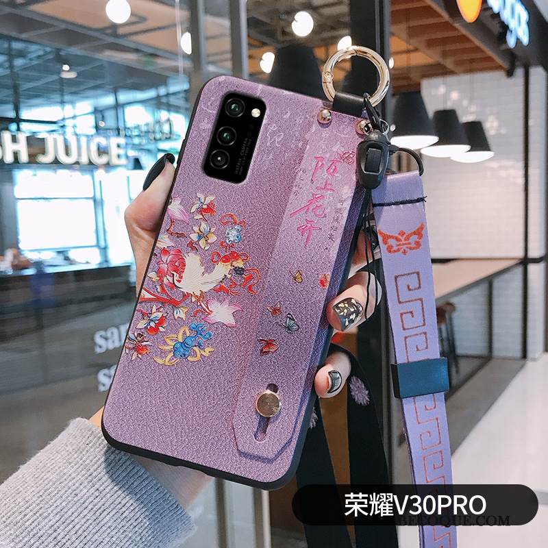 Kuori Honor View30 Pro Tuki Net Red Ultra, Kotelo Honor View30 Pro Pehmeä Neste Puhelimen Kuoret Sininen