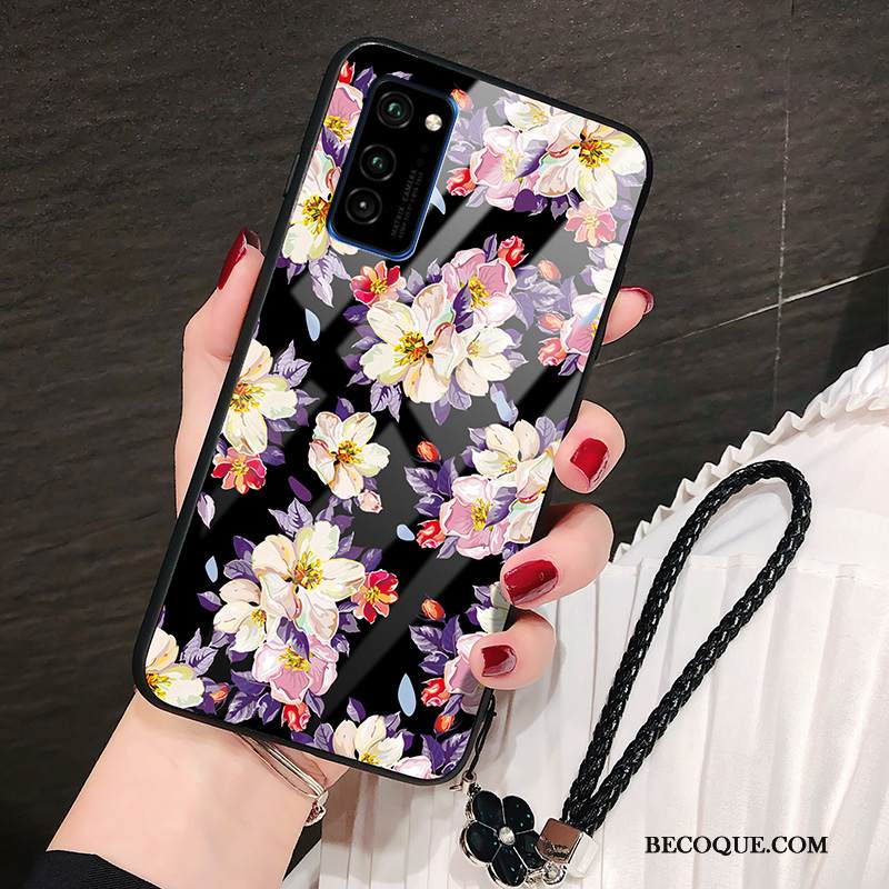 Kuori Honor View30 Silikoni Kukka Ylellisyys, Kotelo Honor View30 Tila Auringonkukka Lasi