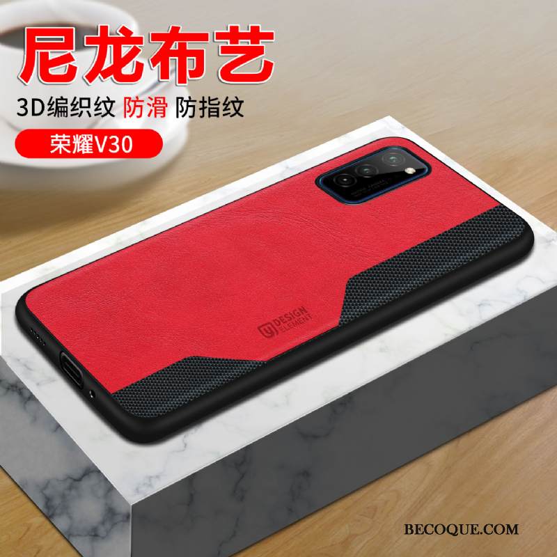 Kuori Honor View30 Silikoni Punainen Puhelimen Kuoret, Kotelo Honor View30 Laukut