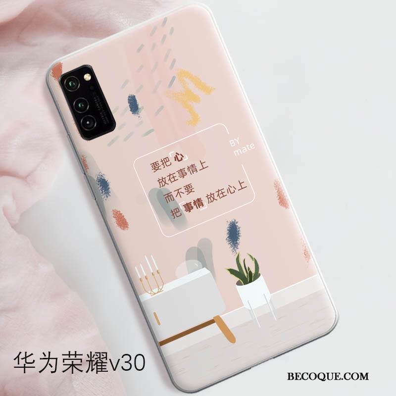 Kuori Honor View30 Suojaus Puhelimen Kuoret Net Red, Kotelo Honor View30 Laukut Vaaleansininen Trendi