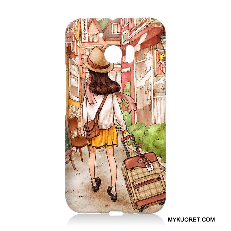 Kuori Htc 10 Kohokuviointi Tummansininen Murtumaton, Kotelo Htc 10 Sarjakuva Kova Puhelimen Kuoret