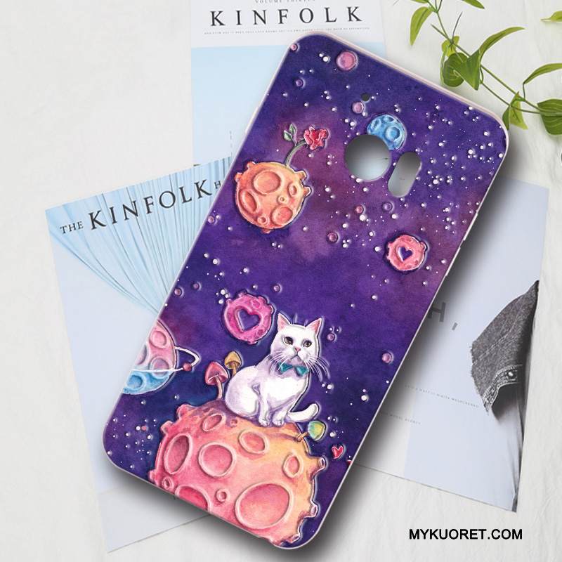 Kuori Htc 10 Sarjakuva Tummansininen Trendi, Kotelo Htc 10 Pehmeä Neste Persoonallisuus Kova