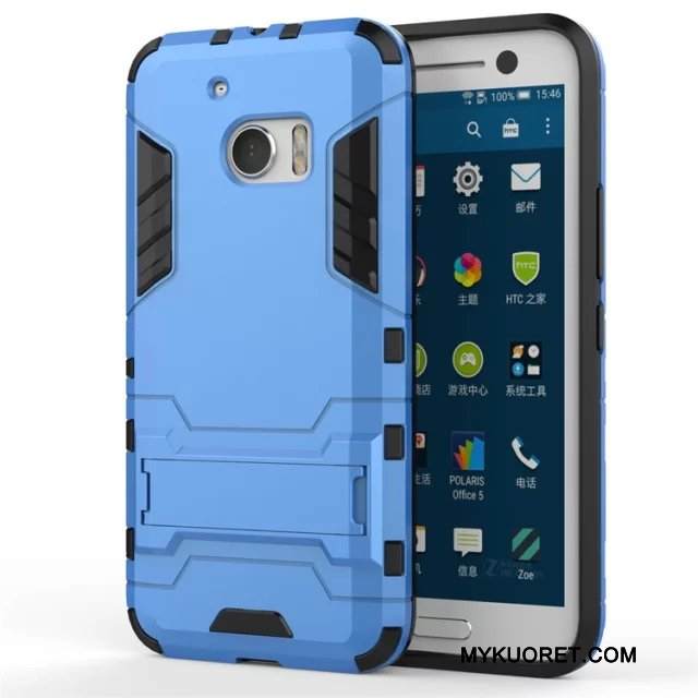 Kuori Htc 10 Tuki Puhelimen Kuoret Murtumaton, Kotelo Htc 10 Suojaus Valkoinen Hopea