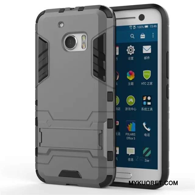 Kuori Htc 10 Tuki Puhelimen Kuoret Murtumaton, Kotelo Htc 10 Suojaus Valkoinen Hopea