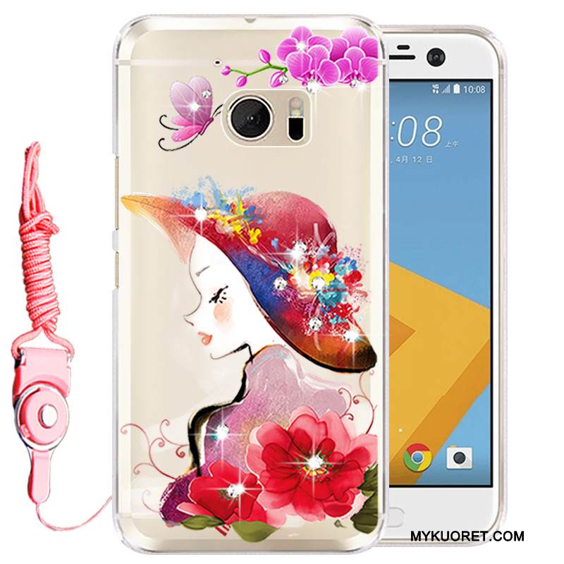 Kuori Htc Desire 10 Lifestyle Silikoni Puhelimen Kuoret Kulta, Kotelo Htc Desire 10 Lifestyle Strassi