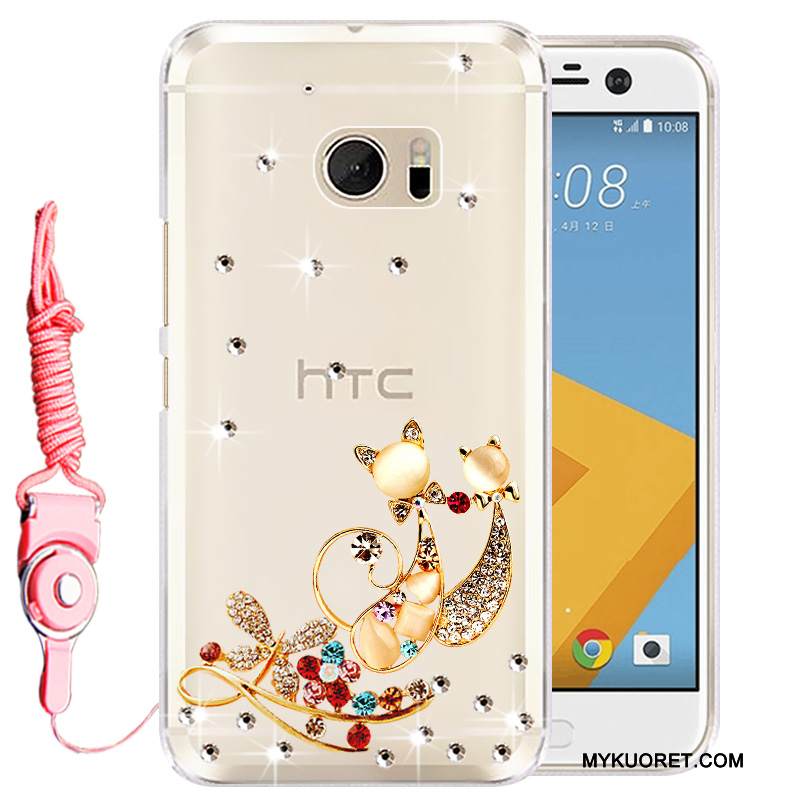 Kuori Htc Desire 10 Lifestyle Silikoni Puhelimen Kuoret Kulta, Kotelo Htc Desire 10 Lifestyle Strassi