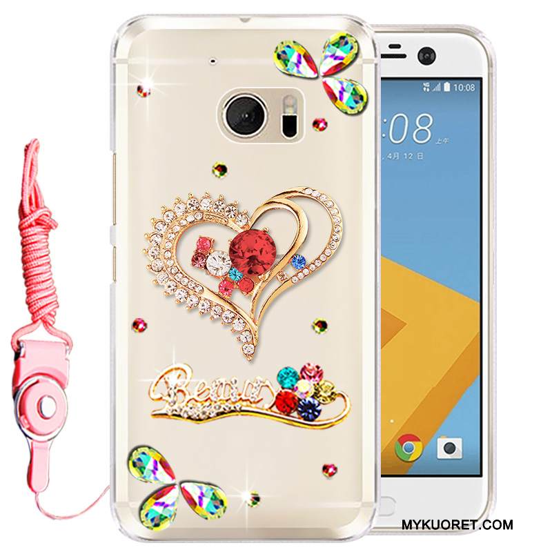 Kuori Htc Desire 10 Lifestyle Silikoni Puhelimen Kuoret Kulta, Kotelo Htc Desire 10 Lifestyle Strassi