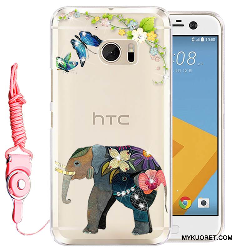 Kuori Htc Desire 10 Lifestyle Silikoni Puhelimen Kuoret Kulta, Kotelo Htc Desire 10 Lifestyle Strassi