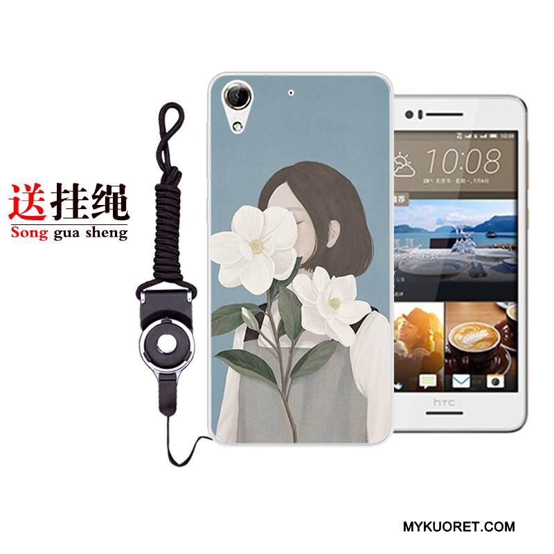 Kuori Htc Desire 728 Laukut Taide Puhelimen Kuoret, Kotelo Htc Desire 728 Pehmeä Neste Murtumaton Valkoinen