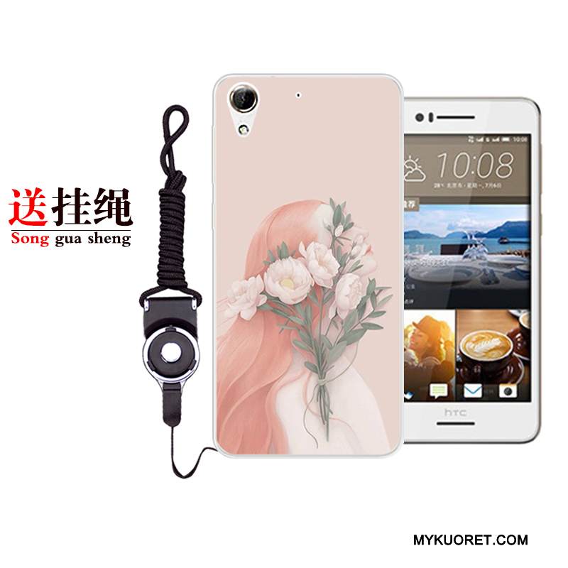 Kuori Htc Desire 728 Laukut Taide Puhelimen Kuoret, Kotelo Htc Desire 728 Pehmeä Neste Murtumaton Valkoinen