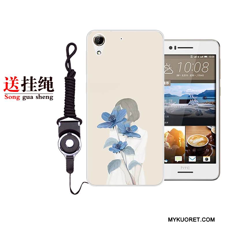 Kuori Htc Desire 728 Laukut Taide Puhelimen Kuoret, Kotelo Htc Desire 728 Pehmeä Neste Murtumaton Valkoinen