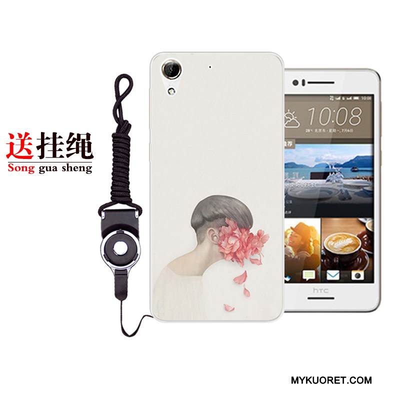 Kuori Htc Desire 728 Laukut Taide Puhelimen Kuoret, Kotelo Htc Desire 728 Pehmeä Neste Murtumaton Valkoinen