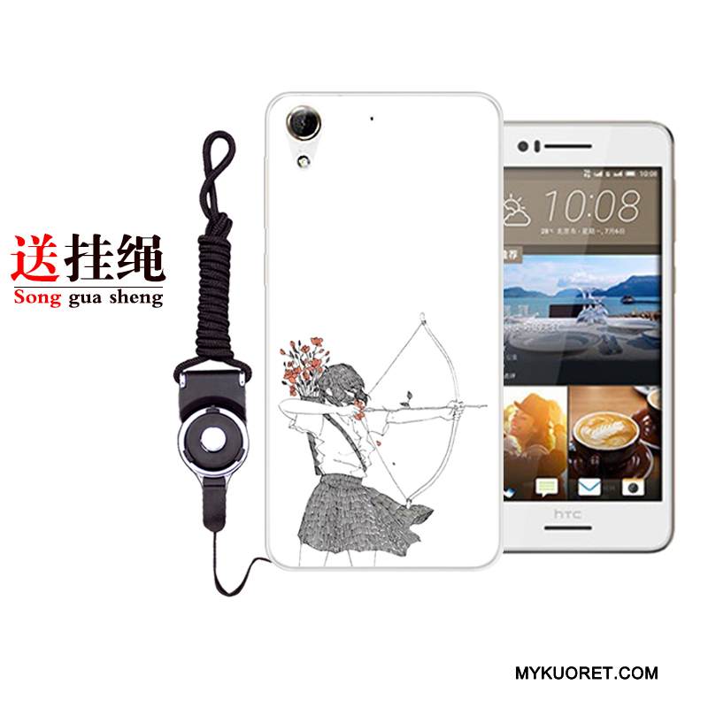 Kuori Htc Desire 728 Laukut Taide Puhelimen Kuoret, Kotelo Htc Desire 728 Pehmeä Neste Murtumaton Valkoinen