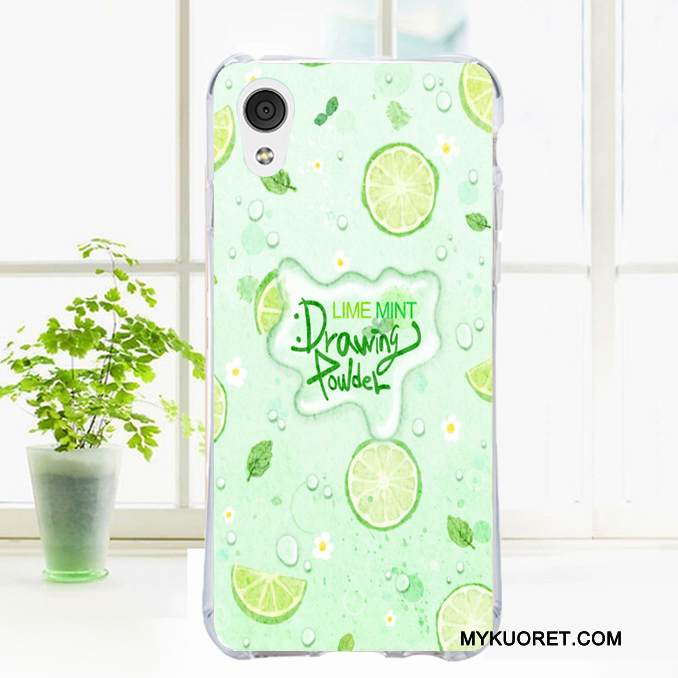 Kuori Htc Desire 728 Maalaus Murtumaton Valkoinen, Kotelo Htc Desire 728 Kukka- Tuuli Puhelimen Kuoret