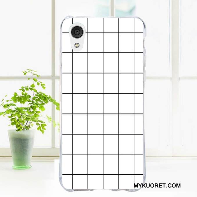 Kuori Htc Desire 728 Maalaus Murtumaton Valkoinen, Kotelo Htc Desire 728 Kukka- Tuuli Puhelimen Kuoret