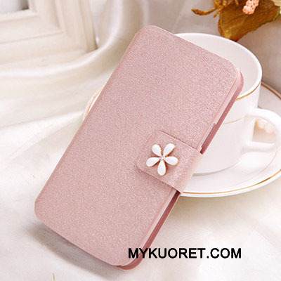 Kuori Htc Desire 728 Nahka Musta Niitti, Kotelo Htc Desire 728 Suojaus Puhelimen Kuoret