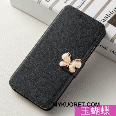 Kuori Htc Desire 728 Nahka Musta Niitti, Kotelo Htc Desire 728 Suojaus Puhelimen Kuoret