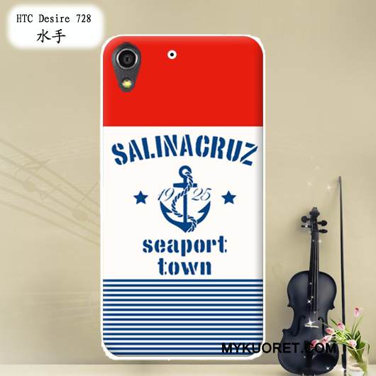 Kuori Htc Desire 728 Pehmeä Neste Muokata Puhelimen Kuoret, Kotelo Htc Desire 728 Maalaus Punainen