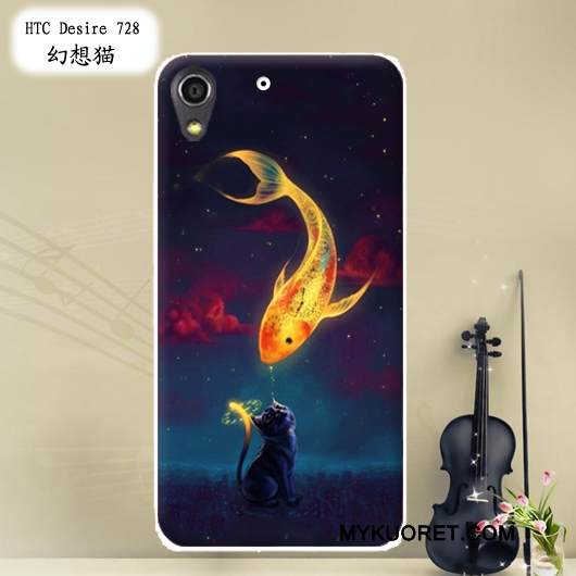 Kuori Htc Desire 728 Pehmeä Neste Muokata Puhelimen Kuoret, Kotelo Htc Desire 728 Maalaus Punainen