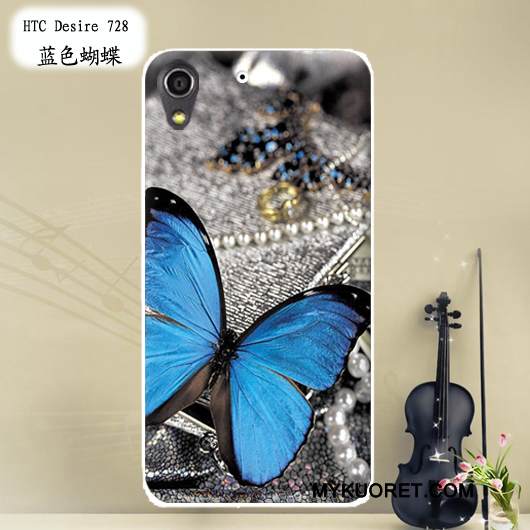 Kuori Htc Desire 728 Pehmeä Neste Muokata Puhelimen Kuoret, Kotelo Htc Desire 728 Maalaus Punainen