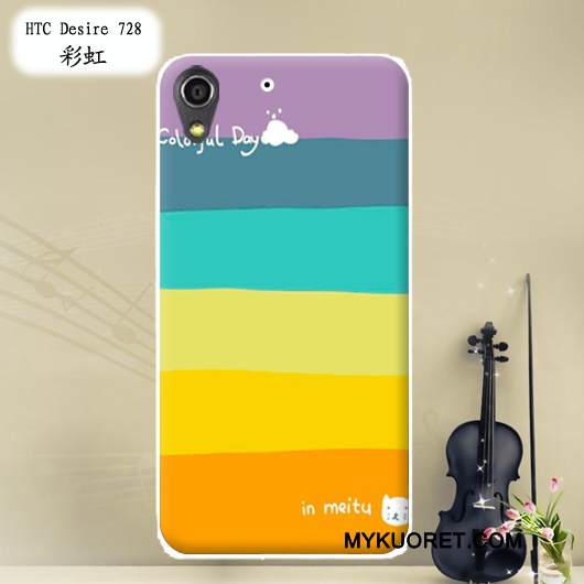 Kuori Htc Desire 728 Pehmeä Neste Muokata Puhelimen Kuoret, Kotelo Htc Desire 728 Maalaus Punainen