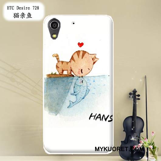 Kuori Htc Desire 728 Pehmeä Neste Muokata Puhelimen Kuoret, Kotelo Htc Desire 728 Maalaus Punainen