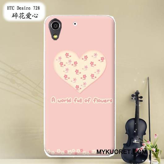Kuori Htc Desire 728 Pehmeä Neste Muokata Puhelimen Kuoret, Kotelo Htc Desire 728 Maalaus Punainen
