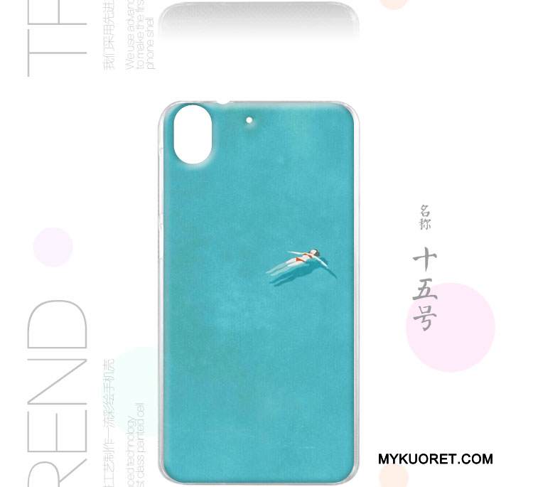 Kuori Htc Desire 728 Suojaus Sininen Trendi, Kotelo Htc Desire 728 Laukut Puhelimen Kuoret Murtumaton