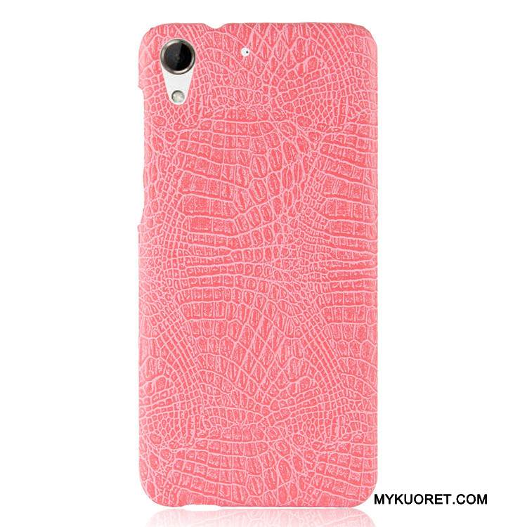 Kuori Htc Desire 728 Vuosikerta Kova Sininen, Kotelo Htc Desire 728 Suojaus Krokotiili Puhelimen Kuoret
