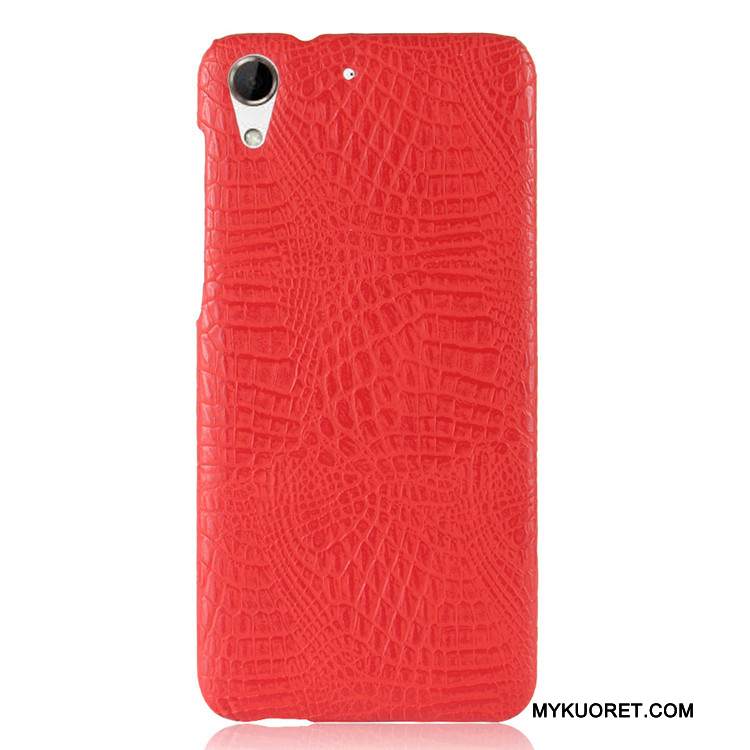 Kuori Htc Desire 728 Vuosikerta Kova Sininen, Kotelo Htc Desire 728 Suojaus Krokotiili Puhelimen Kuoret