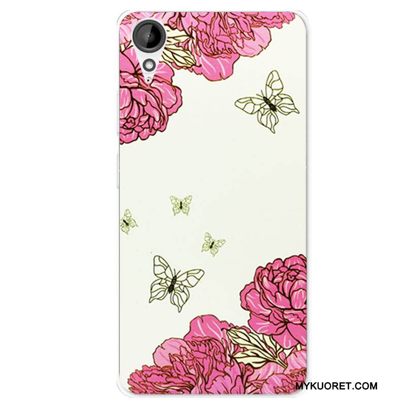 Kuori Htc Desire 825 Laukut Puhelimen Kuoret Valkoinen, Kotelo Htc Desire 825 Pehmeä Neste Murtumaton