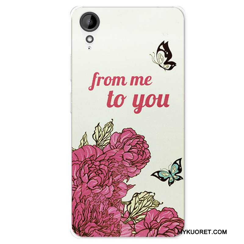 Kuori Htc Desire 825 Laukut Puhelimen Kuoret Valkoinen, Kotelo Htc Desire 825 Pehmeä Neste Murtumaton