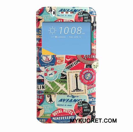 Kuori Htc Desire 825 Maalaus Trendi Puhelimen Kuoret, Kotelo Htc Desire 825 Suojaus Musta Windows