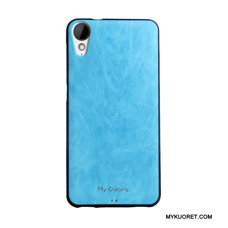 Kuori Htc Desire 825 Nahka Puhelimen Kuoret Sininen, Kotelo Htc Desire 825 Pehmeä Neste Liiketoiminta