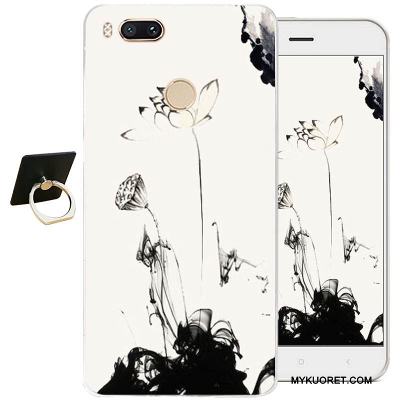 Kuori Htc Desire 825 Pehmeä Neste Kiinalainen Tyyli Puhelimen Kuoret, Kotelo Htc Desire 825 Kohokuviointi Valkoinen Läpinäkyvä