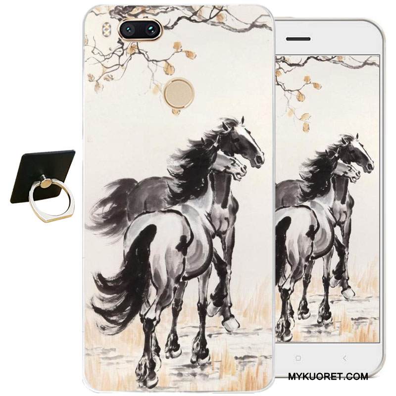 Kuori Htc Desire 825 Pehmeä Neste Kiinalainen Tyyli Puhelimen Kuoret, Kotelo Htc Desire 825 Kohokuviointi Valkoinen Läpinäkyvä