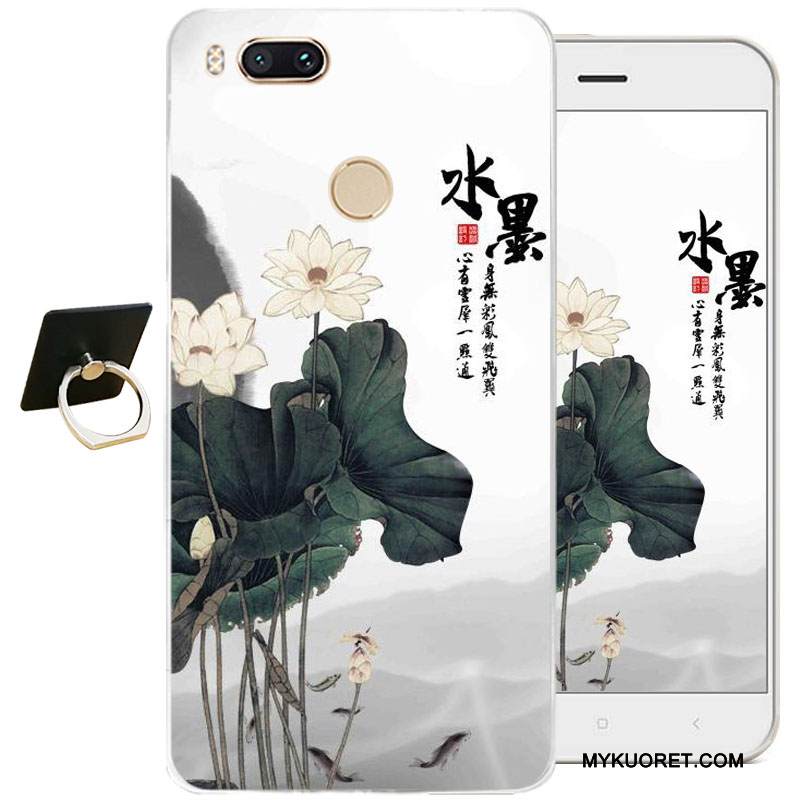 Kuori Htc Desire 825 Pehmeä Neste Kiinalainen Tyyli Puhelimen Kuoret, Kotelo Htc Desire 825 Kohokuviointi Valkoinen Läpinäkyvä